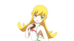 Oshino Shinobu cute, shinobu, animemodel, anime3d, low-poly-character, anime-character, character, 3d, anime, 3d-character