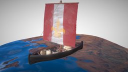 Knarr wooden, viking, sailboat, old, sail-boat, knorr, oseberg, fishing-boat, medieval-ship, boat, knarr, medieval-boat