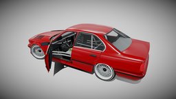 Drift car bmw, mobile-ready, unity, vehicle, lowpoly, gameasset, bmw-m3