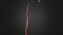 Street light 03 vfx, lights, traffic, road, props, pole, street-light, city, street, city-lights, city-lighting