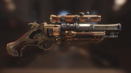 Queens Tender victorian, clamp, steampunk, pipe, bronze, london, scope, gears, revolver, vintage, punk, british, antique, bullet, england, brass, old, copper, meter, pressure, emboss, engraves, substance, weapon, blender, zbrush, wood, steam, gun, gold