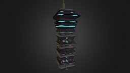 Futuristic Oriental Tower buildings, scifi, sci-fi, futuristic