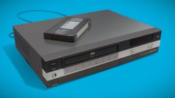 VHS Recorder / Player With Tape assets, hd, prop, photorealistic, reality, gameprop, new, props, realistic, real, realism, photorealism, game-prop, game-asset, 90s, 1990, vhs, photo-realistic, movieprop, photo-realism, asset, gameasset, 2023, 3dee, vhs_tape, vhsplayer, vhs_player, movie-prop, movieasset, movie-asset, movie_asset, movie_prop, videorecorder, vhs-recorder