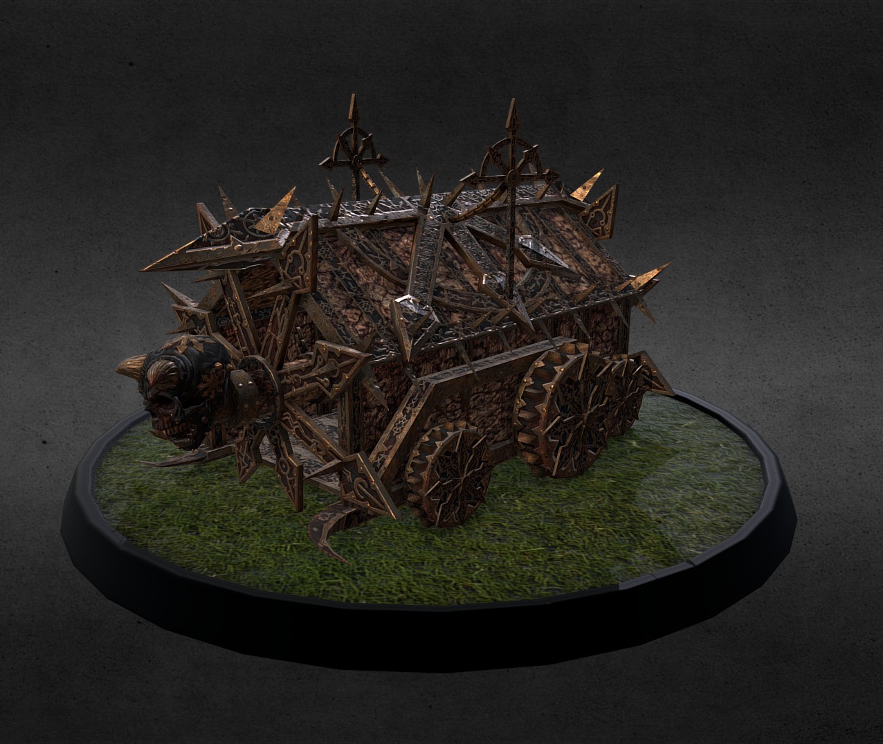 Chaos Siege Ram I created for Creative Assemblys Warhammer - Total War game , all assets where create by myself 3d model