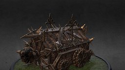 Chaos Siege Ram tower, warhammer, hammer, assembly, creative, siege