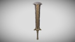 Sword of the Desert King (Free to Download) greatsword, video-games, ganon, ganondorf, fantasyweapon, botw, zeldabotw, two-handed-sword, giantsword, legend-of-zelda, weapon, gameart, sword, fantasy, zelda, gameready, lookingforwork