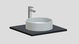 TOTO ARVINA Round Vessel Lavatory room, modern, bathroom, bath, cast, shower, nexus, classic, toilet, tub, vr, ar, toto, rest, iron, freestanding, restroom, clayton, toilets, soaker, 3d, design, air, concept, interior, washlet, amies