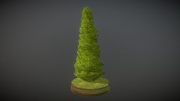 Cypress tree, flora, garden, hill, evergreen, bush, game-ready, blender-3d, leyland, urban-planning, cypress, conifers, vis-all-3d, zypresse, 3dhaupt, software-service-john-gmbh, hecke, bastardzypresse, cupressocyparis-leylandii, low-poly