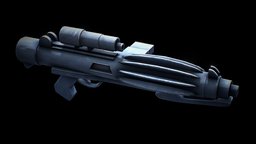 E-11 Blaster Rifle rifle, trooper, bad, empire, stormtrooper, blaster, death, sw, shoot, clone, cgi, wars, cw, rebels, e11, stylized, animated, laser, gun, batch