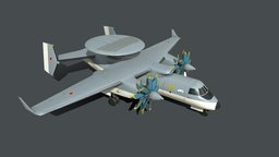 Yak-44 AEW aircraft soviet, russian, ussr, e2, yakovlev, awacs, navy, vmf, drlo, aew, yak44, kj600