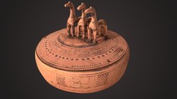 Horse Pyxis pyxis, archaeology-3d-photogrammetry, archaeology-3dmodel, archaeology