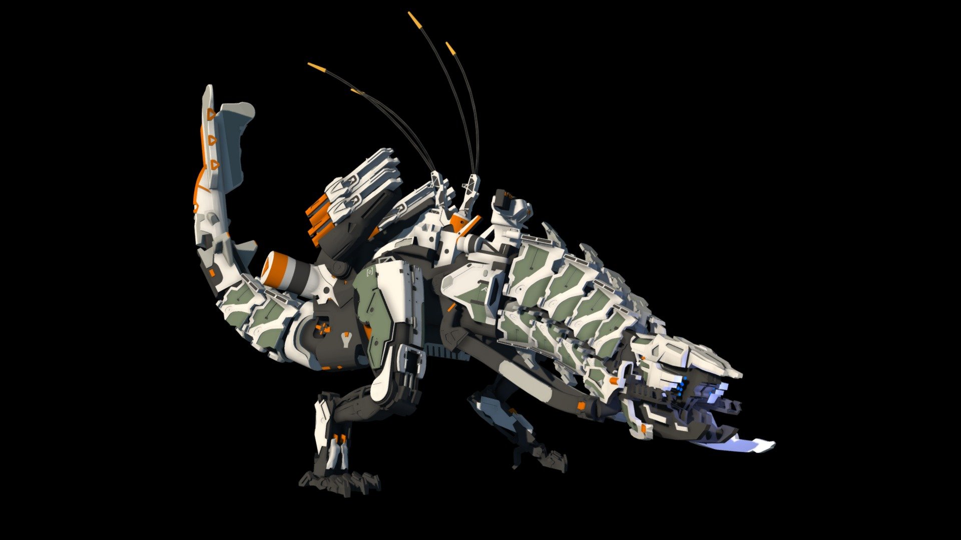 The Thunderjaw from Horizon Zero Dawn made on CATIA V5 for 3D printing.

ArtStation page (rendering and 3D printing visuals): https://www.artstation.com/artwork/bZ1xE - Thunderjaw from Horizon Zero Dawn - Download Free 3D model by Théo Domon (@Gloomeskk) 3d model