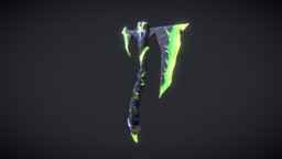 Monster Energy Axe props, arcane, monsterenergy, substancepainter, substance, weapon, gameart, axe, stylized, halloween, plugby, joypark, stylizedstation, greenpower