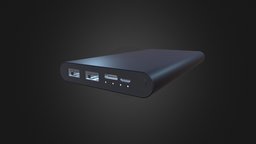 Xiaomi power bank 3 powerbank, 3d-model, begginer, xiaomi, blender