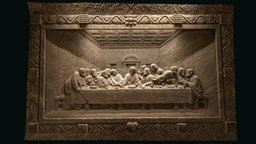 The Last Supper, relief, Wieliczka. 3D poland, mine, chapel, heritage, culture, jesus, relief, religion, europe, supper, salt, cultural-heritage, realitycapture, photogrammetry, 3d, art, sculpture, wielicka