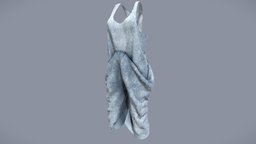 Female Romper Jumpsuit racer, suit, back, clothes, different, summer, dress, realistic, real, jumpsuit, wear, boho, romper, painter, pbr, low, poly, female