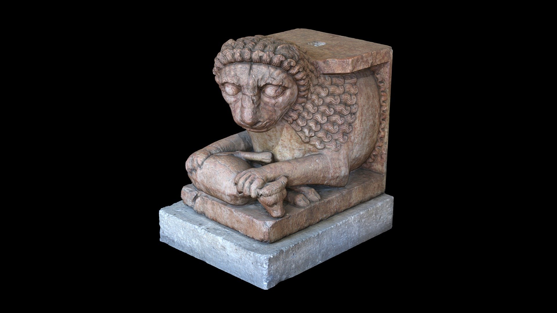 &ldquo;Alert and looking toward each other, both lions jealously protect their prey—a lamb in one case and a calf in the other—beneath massive paws. The pair originally supported columns that would have been attached to their backs and probably flanked a small doorway of a church. By the mid-eighteenth century, they were placed at the door of a chapel near the village of Quattro Castella, near Reggio Emilia.