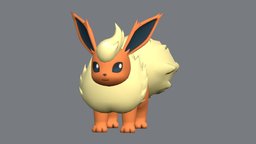 Flareon pokemon, fire, flareon, pocketmonsters