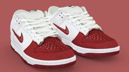 Supreme X Nike SB Dunk Low White people, urban, secondlife, ar, shoes, imvu, sl, nike, trainer, footwear, tactical, sneaker, adidas, yeezy, sims, jordan, streetwear, shoescan, nft
