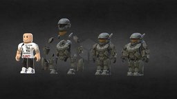 Roblox Halo set v2 halo, roblox, 3d