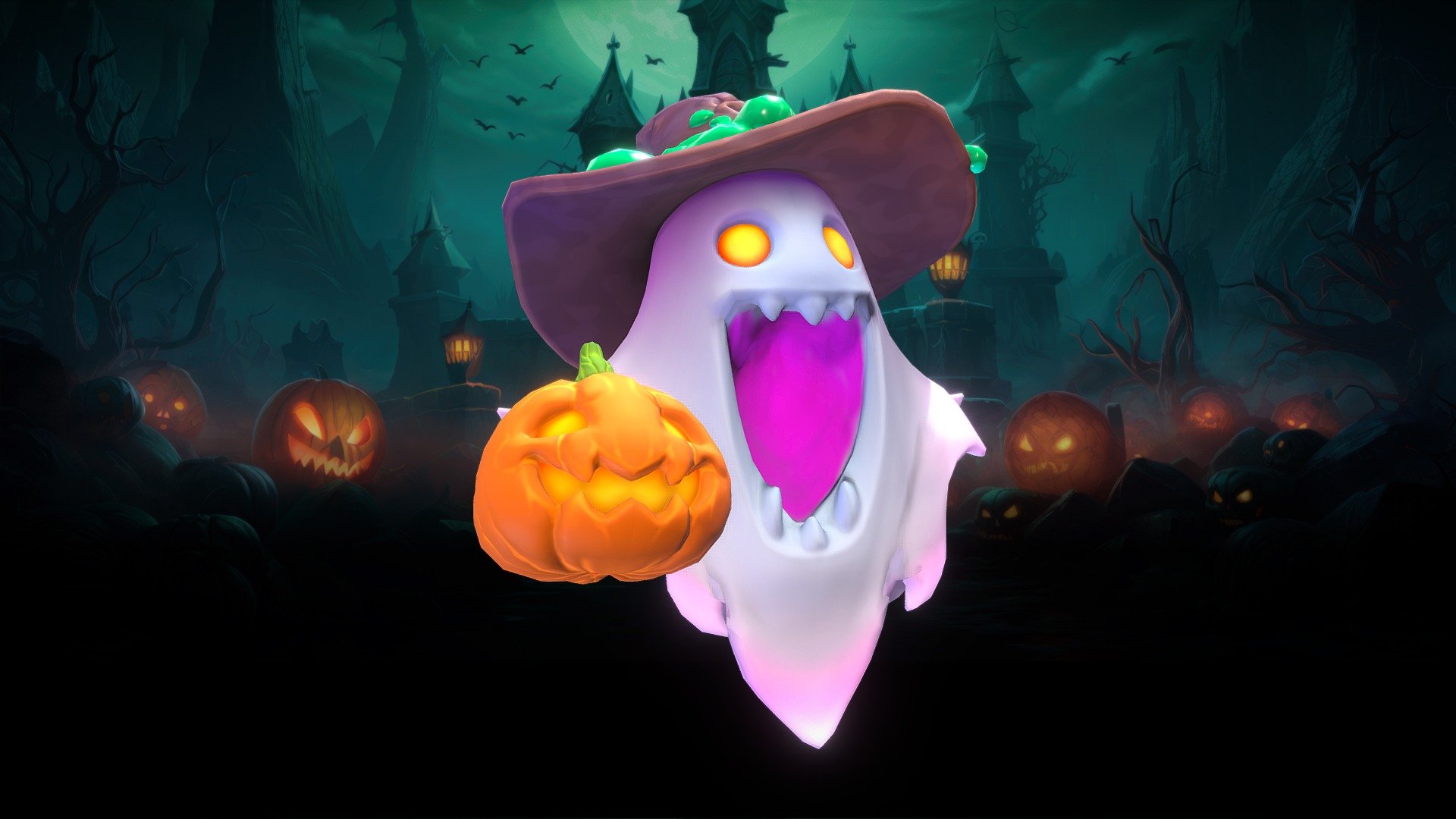 Stylized character for a project.

Software used: Zbrush, Autodesk Maya, Autodesk 3ds Max, Substance Painter - Stylized Halloween Ghost - 3D model by N-hance Studio (@Malice6731) 3d model