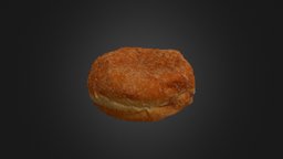 Apple filled donut food, apple, donut, pastry