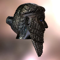 Sargon of Akkad bust restoration. sargon, akkad, of