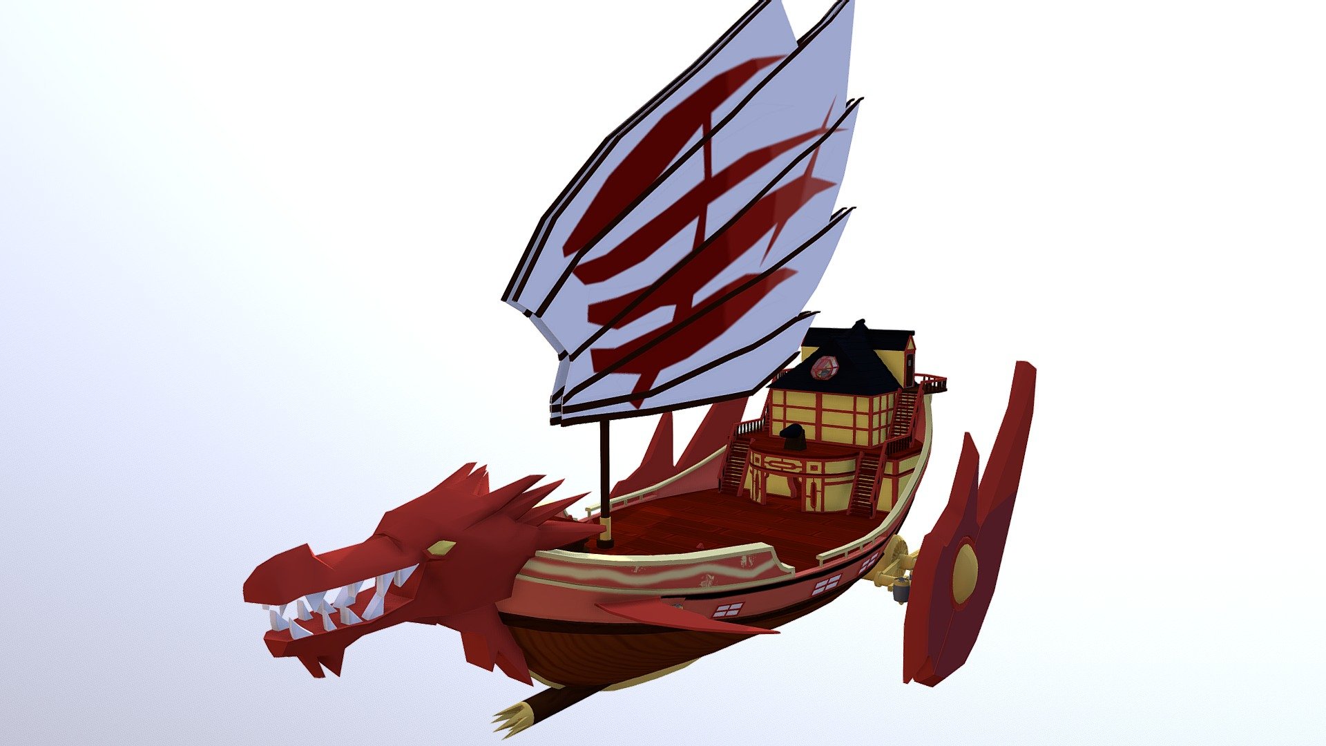 Destiny's Bounty from Lego Ninjago the TV show work in progress - Ninjago: Destiny's Bounty (WIP) - 3D model by jackzerobear159 3d model
