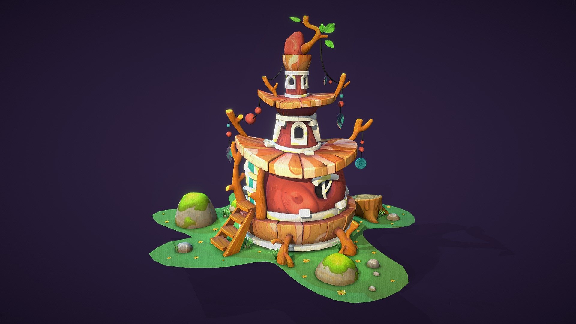 Based on a wonderful concept by Inna Stefanova https://www.artstation.com/artwork/ZdY4x
 Follow me on other social networks:
 Artstation https://www.artstation.com/anastasiasam 
Instagram https://www.instagram.com/samarska.3d/ - Wooden House - 3D model by anastasia_samarska 3d model