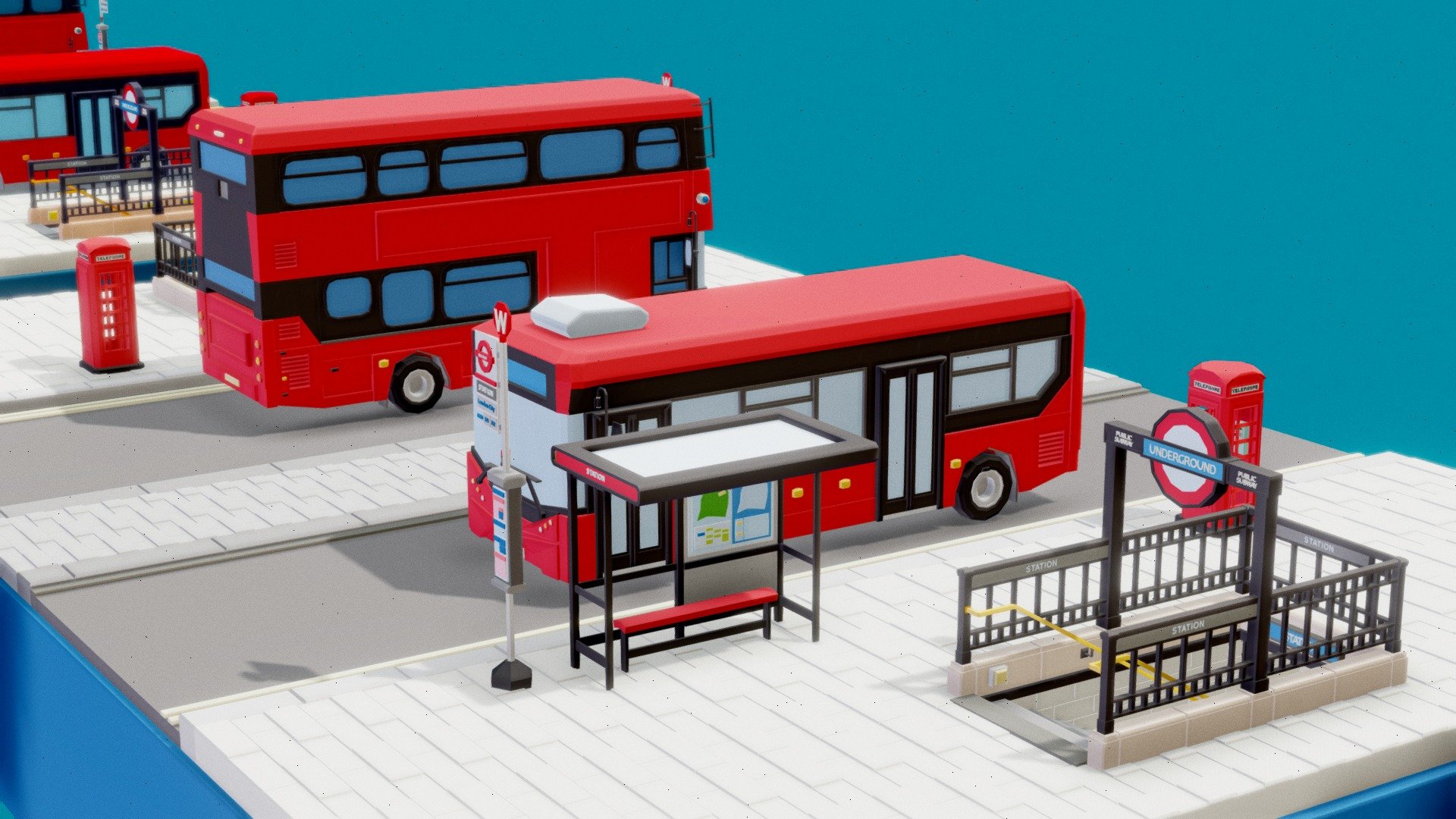UK Traffic Set in low polygon style!




promotion video: https://youtu.be/BzKXYl0v7h4

try it with Adobe After Effect?
3D Model Import in After Effects Workflow: youtu.be/CfoXVKlwM40

It’s ready for game development and animation.

2 sets of color


Mobile ready models:




London Bus Double

London Bus Single

Bus Stop

Underground Entrance

UK Phone booth



Twitter: https://twitter.com/frozenmistdev

Instagram: https://www.instagram.com/frozenmistadventure/

Facebook: https://www.facebook.com/FrozenMistAdventure

Youtube: https://www.youtube.com/channel/UC1ADZ8xSCKDDizmStC5vkow

Other Unity3D Assets: https://forum.unity.com/threads/953333/

Home page: https://www.frozenmist.com/ - FM Polygon UK Traffic Set - Buy Royalty Free 3D model by FrozenMistDev 3d model