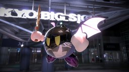 Meta knight armor, fanart, wings, vr, kirby, kawaii, hungry, meta, character, animation, dragon, rigged, knight