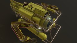 Utility Submarine marine, deepsea, artstation-beneath-the-waves, vehicle, gameart, submarine