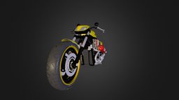 Harley Davidson bike, staffpicks, 3d, vehicle