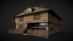 Old House_01 abandoned, household, gaming, unreal, props, old, unrealengine4, abandoned-building, house-model, gaming-asset, gamingroom, householdpropschallenge, substancepainter, substance, asset, blender, blender3d, house