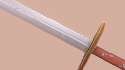 (Poorly Crafted) Adventurers Sword weapon, handpainted, sword, stylized