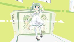 VRM model : 森井夏 Moriinatsu vrchat, vrmodel, vtuber, vrm, vtuber-commission