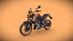 KTM Duke 125 bike, wheel, truck, motor, transport, motorbike, road, hero, cycle, motorcycle, ktm, biker, mobilegames, gamereadyasset, ktmracing, game, vehicle, lowpoly, gameasset, car, gameready, lowpolybike, ktm-motorcycles, ktmbike
