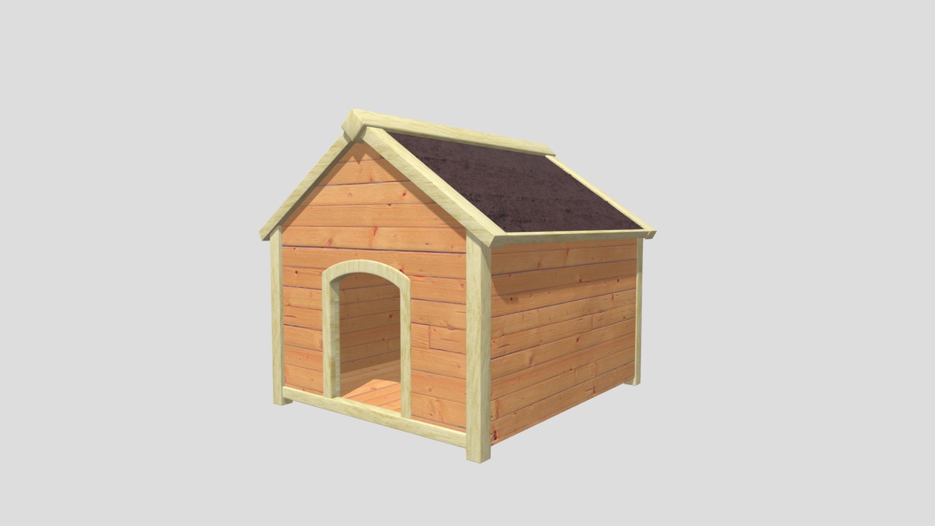 Textures: 2048 x 2048, Three colors on texture: yellow, orange, red.

Has Normal Map: 2048 x 2048.

Materials: 2 - Wood, Roof.

Smooth and flat shaded.

Mirrored.

Subdivision Level: 0

Origin located on bottom-center.

Polygons: 8428

Vertices: 4256

Formats: Fbx.

I hope you enjoy the model! - Dog House - Buy Royalty Free 3D model by ED+ (@EDplus) 3d model
