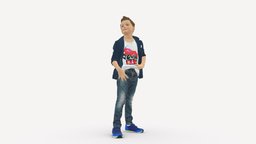 Stylish funny boy 0275 style, kids, boy, people, child, clothes, miniature, stylish, realistic, character, 3dprint, model, funny
