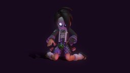 Allister fanart, pokemon, b3d, videogames, trainer, blender, pbr, blender3d, ghost, anime, gameready, allister