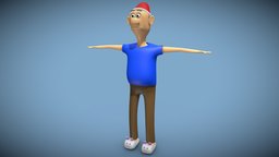 Silly Cartoon Guy silly, character, cartoon, blender, man, funny, ryanking, ryankingart