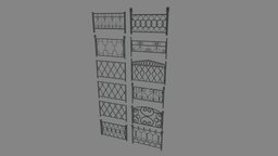 Fences Pack fence, gate, link, architect, highway, road, architectural, furniture, barrier, fencing, metal, grid, ironwork, chain, lattice, railing, hedge, grille, architecture, street, wall