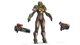 Cartoon Sci-Fi Cyborg Drone Sniper Soldier trooper, armour, armored, drone, stormtrooper, soldier, blaster, people, future, invader, predator, explorer, protection, scout, raider, carbon, cyborg, android, galaxy, alien, sniper, woman, comicbook, modification, spacesuit, attacker, latex, ciborg, cartooncharacter, researcher, military-equipment, bosscharacter, employee, weapon, character, cartoon, lowpoly, helmet, human, "robot", "steel", "spacesuiter"