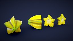 Stylized Star Fruit fruit, cute, tropical, half, unreal, realtime, island, market, stars, eat, supermarket, stylised, fruits, star, yellow, jungle, tropic, vacation, carambola, unrealengine, grocery, groceries, stilized, slice, starfruit, fruitbowl, fortnite, fruit-basket, cartoon, asset, pbr, lowpoly, stylized, download, gameready, fruitstand, tropicalfruit, star-fruit, starshape, "uefnready", "averrhoa", "uefn"