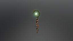 Magic Staff wizard, stick, staff, polearm, magicstaff, wizardstaff, weapon, wood, magic