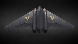 bomber bomber, army, spacecraft, hard-surface, spaceship-sci-fi, 3dsmax, pbr, scifi, hardsurface, plane, zbrush, spaceship