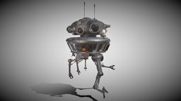 Arakyd Viper Probe Droid empire, prop, unreal, viper, droid, disney, metal, darth, darthvader, props, galaxy, gameassets, props-assets, lowpolymodel, empirestrikesback, gameasset-art, props-game, gameart-gameasset, starwarsfanart, prop_modeling, pbr-texturing, pbr-game-ready, pbr-materials, weapon, unity, pbr, lowpoly, gameart, scifi, starwars, hardsurface, fantasy, arakyd