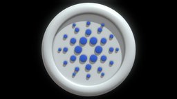 Cardano or ADA Crypto Coin with cartoon style coin, money, bitcoin, token, currency, ada, crypto, illustration, futures, metaverse, btc, cryptocurrency, blockchain, nft, cartoon, 3d, technology, modelling, cardano, web3