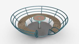 Roundabout bench 02 bench, kid, fun, ladder, child, equipment, outside, play, park, outdoor, playground, active, activity, leisure, recreation, roundabout, 3d, pbr, sport