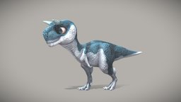 Cartoon Carnotaurus Sastrei b3d, walking, dinosaurs, theropod, carnotaurus, walk_cycle, prehistorical, cartoon, blender, creature, animal, animation, animated, prehistoric, dinosaur, carnotaurussastrei, noai